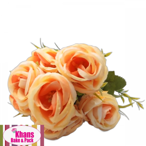 ROSES BUNCH ARTIFICIAL ORANGE ROSES BUNCH ARTIFICIAL ORANGE